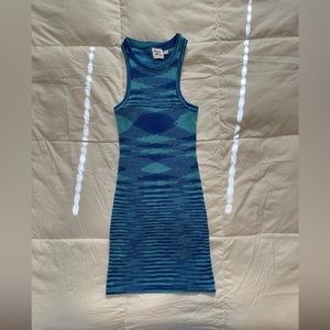 Blue knit body con dress Princess Polly - so stretchy!